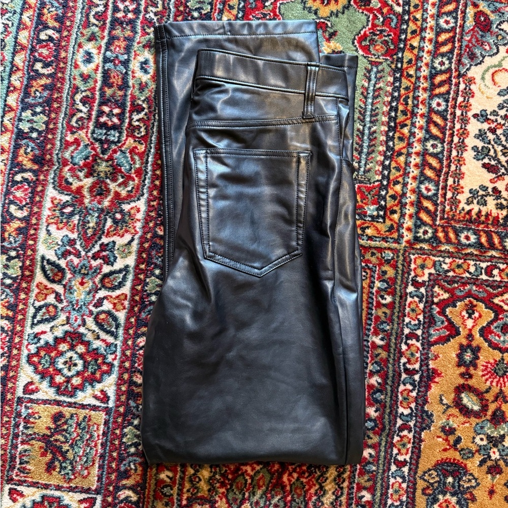 Abercrombie Vegan Leather Pants - Picture 3 of 5